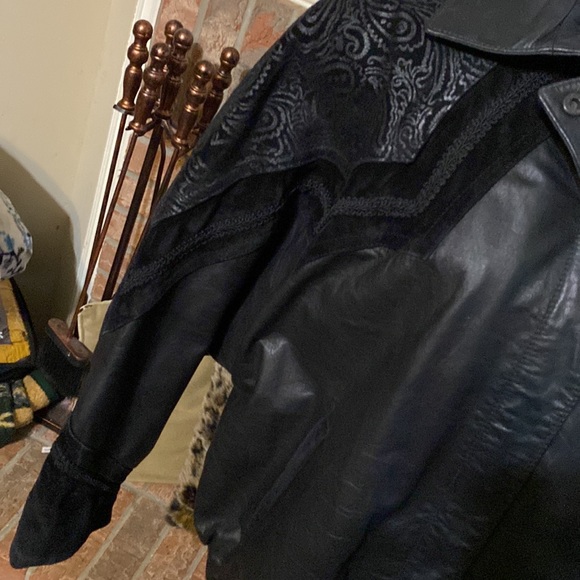 💥 COMINT | Vintage 80s Genuine Leather Jacket | Size: M - Picture 3 of 16